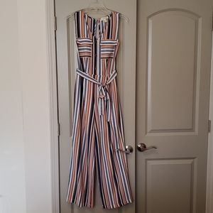 Monteau Striped Jumpsuit